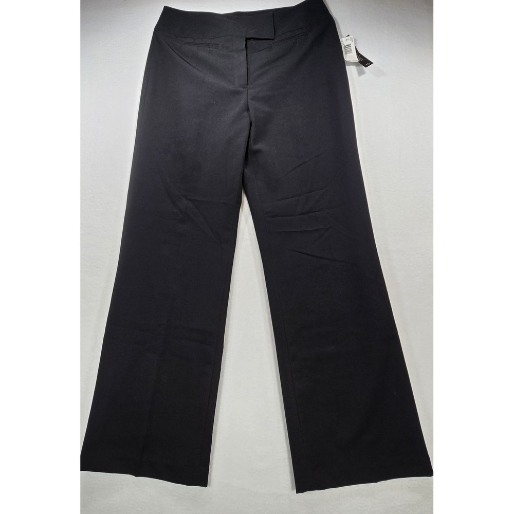 Pantology Womens Black Wide Leg Dress Pants Trousers Size 10 NWT